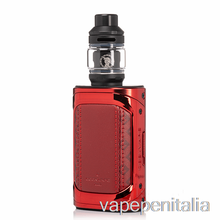 Scatola Di Vape Mod Geek Vape T200 Aegis Touch Starter Kit Bordeaux Rosso